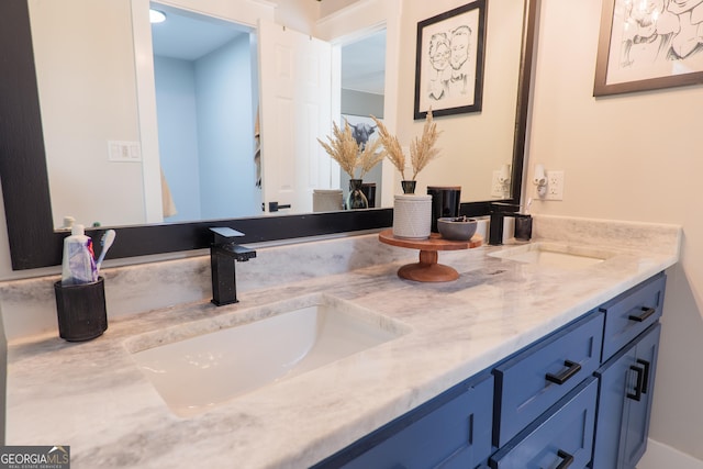 bathroom with vanity