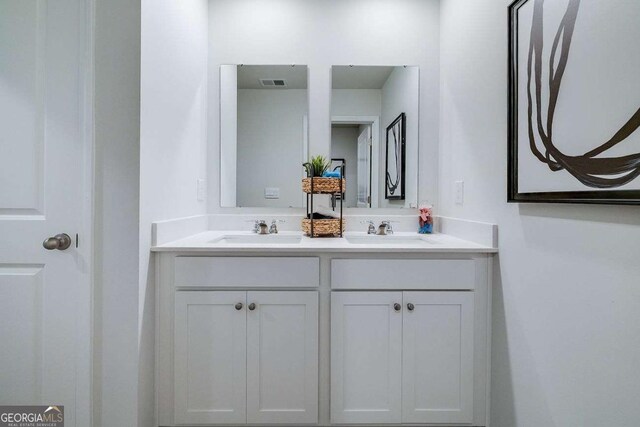 bathroom featuring vanity