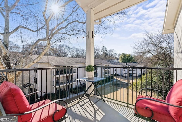 view of balcony