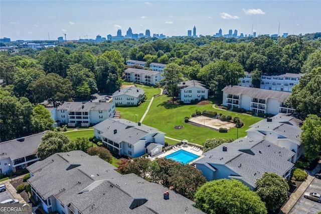 birds eye view of property