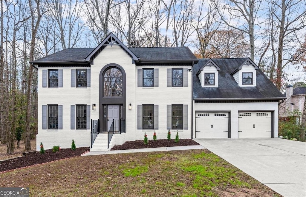 view of front of house featuring a garage