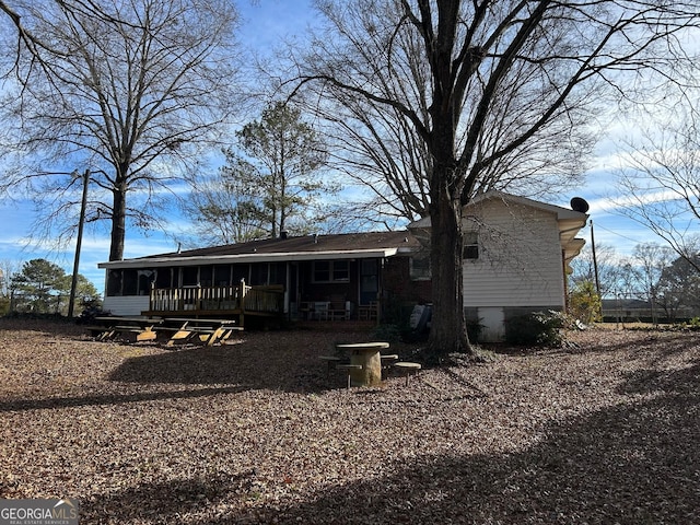 view of rear view of house