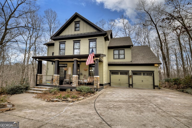 view of front of home featuring a porch