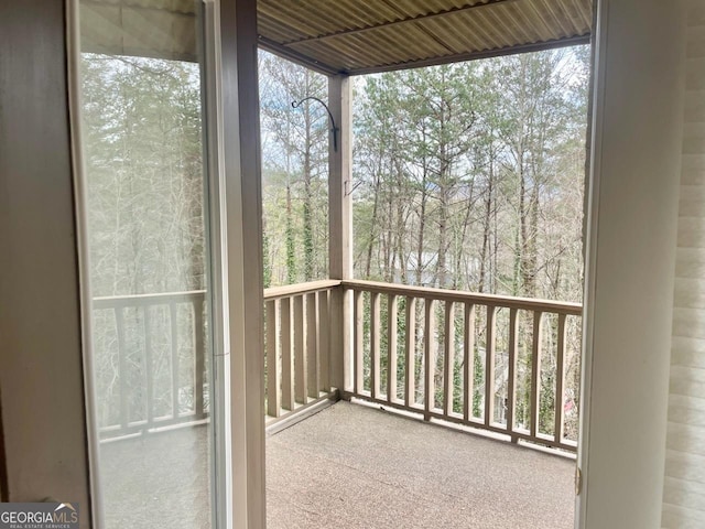 unfurnished sunroom featuring plenty of natural light