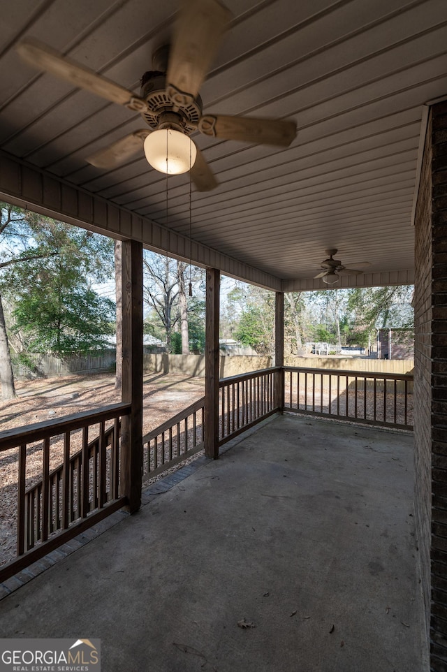 deck featuring a patio area