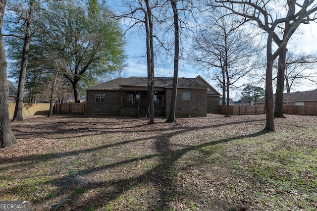 view of rear view of property