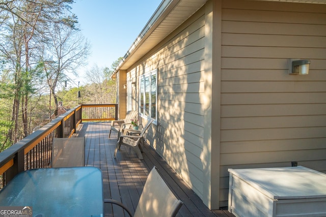 view of wooden terrace