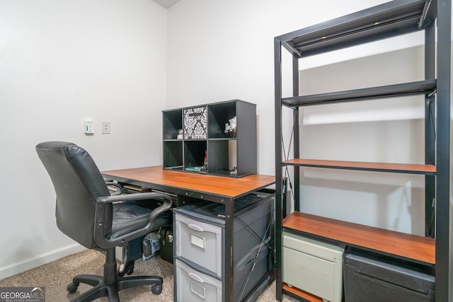 office with carpet floors