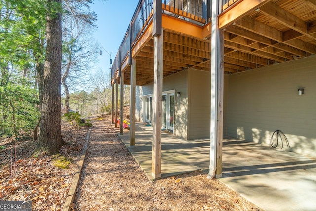 view of home's exterior featuring a patio