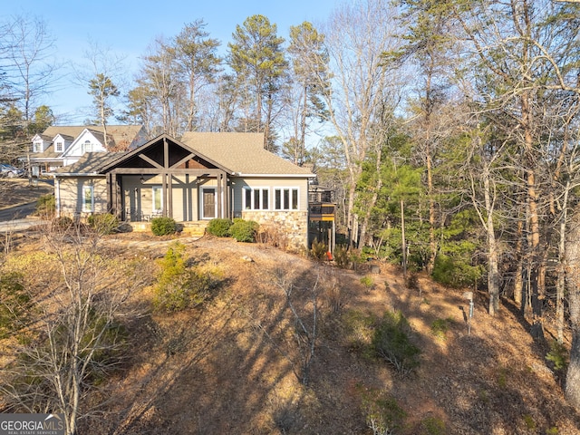 view of front of home