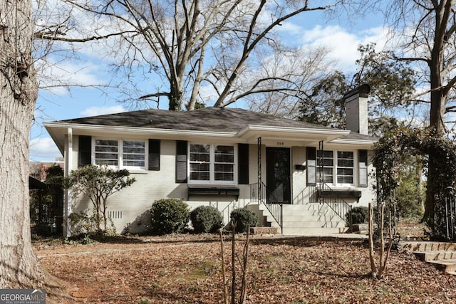 view of front of home