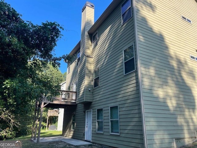 view of home's exterior featuring a patio area