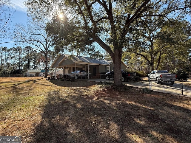 view of front of home