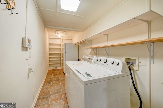 laundry area featuring separate washer and dryer