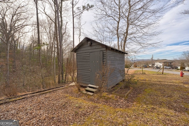 view of outbuilding