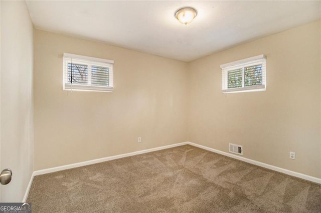 view of carpeted empty room