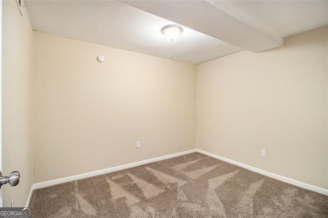 view of carpeted empty room