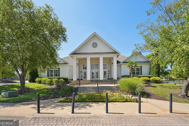 view of front of house with covered porch