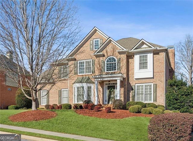 view of front of house featuring a front yard