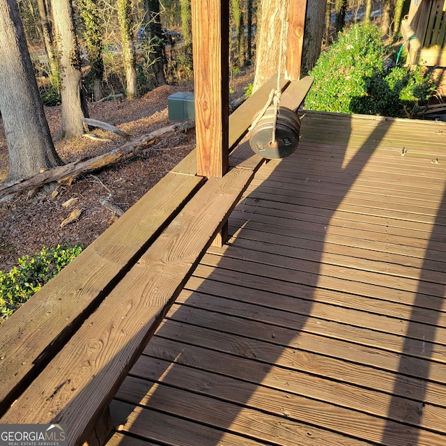 view of wooden terrace