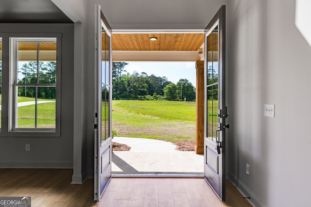 1593 Bethesda Church Rd, Carrollton, GA 30117 - foyer with light wood-type flooring and baseboards