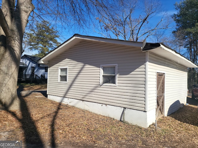 view of property exterior