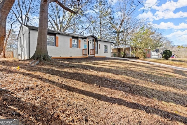 view of front of property