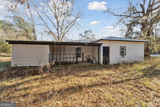 view of rear view of property