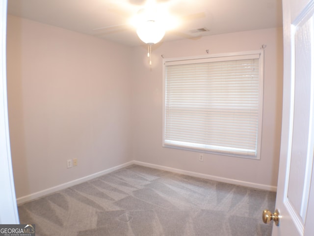 view of carpeted empty room