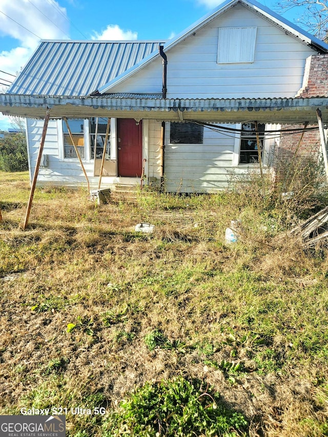 view of rear view of property