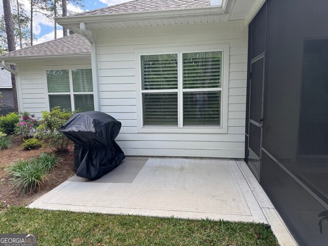 view of home's exterior featuring a patio area