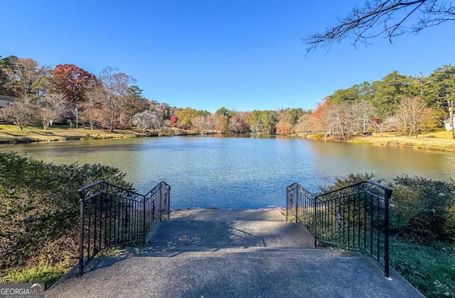 view of water feature