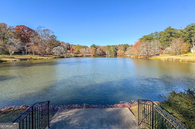 property view of water