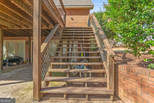 view of stairs