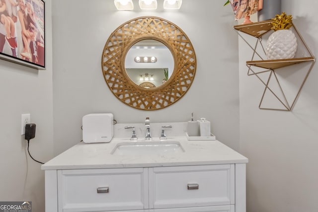 bathroom featuring vanity