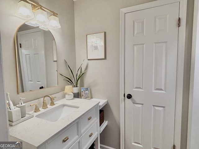 bathroom with vanity