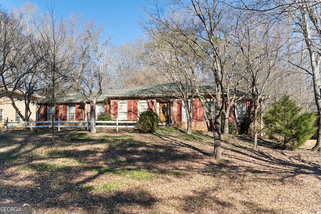 view of front of property