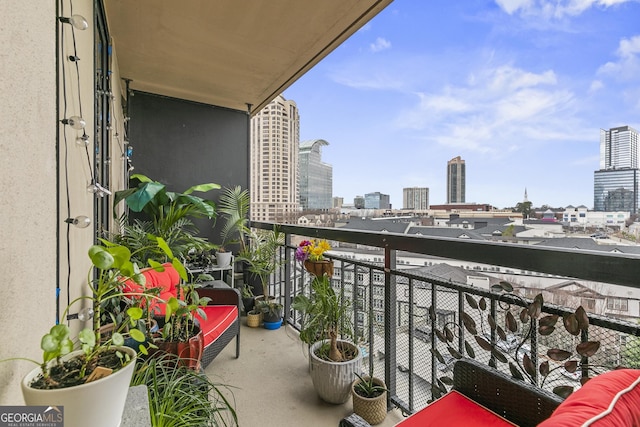 view of balcony