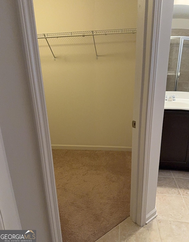 closet with sink