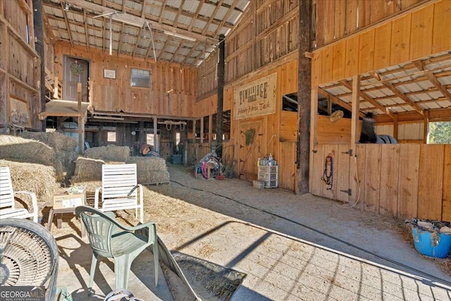 view of horse barn