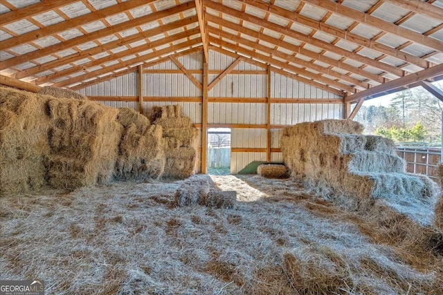 view of horse barn