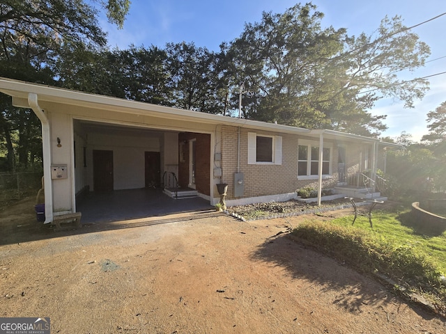 view of front of home