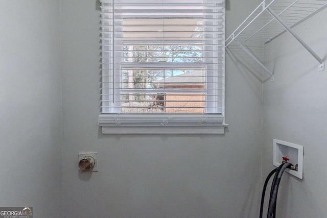 laundry room featuring washer hookup