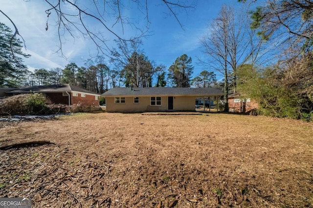 view of rear view of property