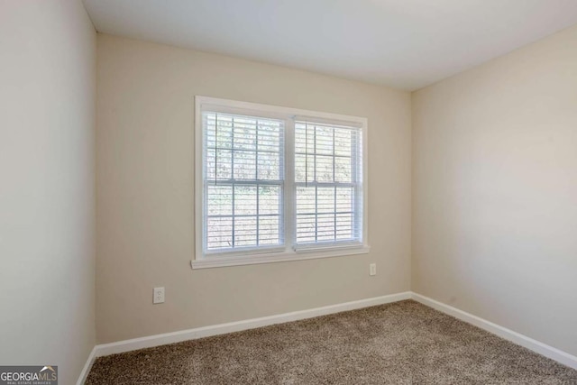 view of carpeted empty room