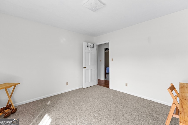 view of carpeted empty room