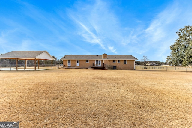 view of back of property