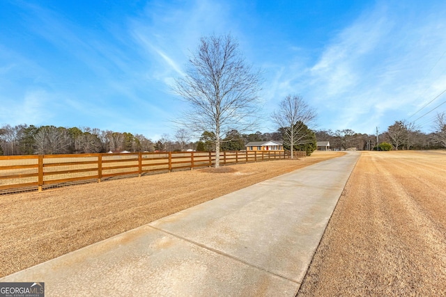 exterior space featuring a rural view