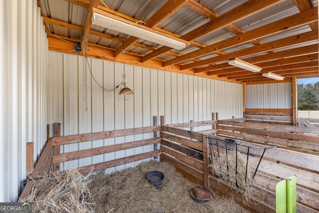 view of horse barn