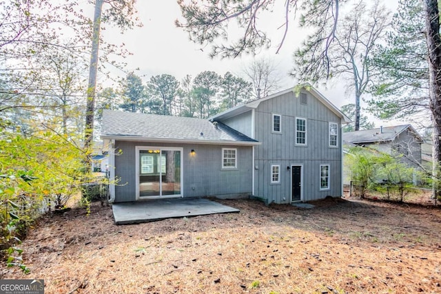 back of house featuring a patio area